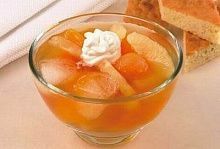 Рецепт - Суп из консервированных фруктов с лимоно
