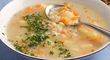 Рецепт - Суп картофельный с овсяными хлопьями