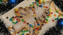 Рецепт - Праздничный пирог Елочка