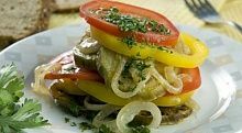 Рецепт - Салат с баклажанами и помидорами (2)