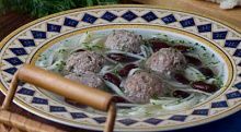 Рецепт - Хамраши (Суп-лапша с фрикадельками и фасолью)