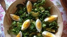 Рецепт - Салат с яйцом и авокадо