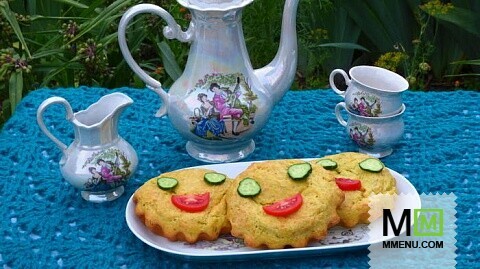 Творожно-кабачковые кексы "Смайлики"