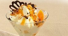 Рецепт - Мороженое с абрикосовым соусом (2)