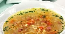 Рецепт - Суп перловый с овощами