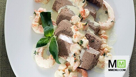 Паштет из гусиной печенки с соусом Паштет из гусиной печенки с соусом