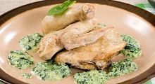 Рецепт - Фрикасе из курицы со свежей зеленью