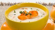 Рецепт - Суп из кольраби с лососем