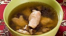 Рецепт - Суп с грибами и курицей