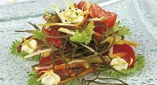Рецепт - Салат овощной с морской капустой