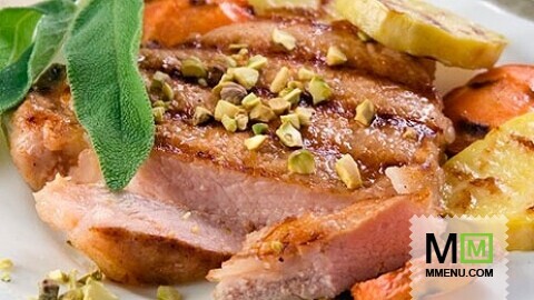 Отбивные гриль с медом и фисташками Отбивные гриль с медом и фисташками