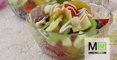 Салат с сыром и фруктами (2) Салат с сыром и фруктами (2)