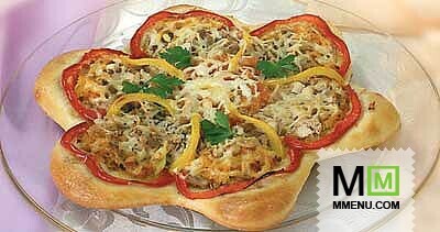 Пицца с курицей и майонезом Пицца с курицей и майонезом
