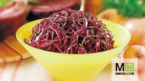 Салат из краснокочанной капусты Салат из краснокочанной капусты