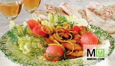 Куриная грудка с арбузом Куриная грудка с арбузом