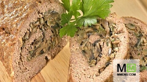 Мясной рулет с грибами Мясной рулет с грибами