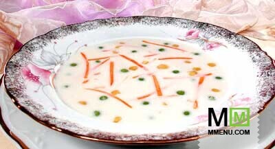 Суп с зеленым горошком и кукурузой Суп с зеленым горошком и кукурузой