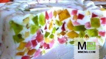 Желейный торт «Мозаика» Желейный торт «Мозаика»