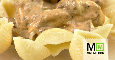 Макароны с грибами и сливками Макароны с грибами и сливками