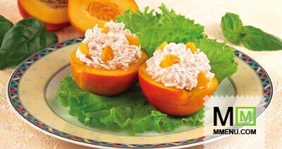 Персики с крабами Персики с крабами