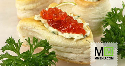 Волованы с красной икрой Волованы с красной икрой