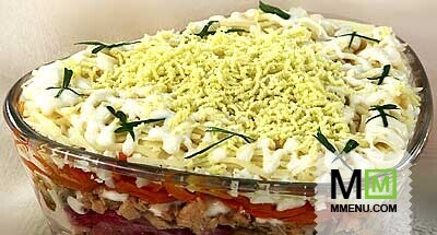 Салат из лосося с гречкой Салат из лосося с гречкой