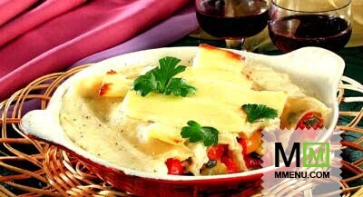 Каннеллони с луком и сладким перцем Каннеллони с луком и сладким перцем