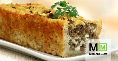 Пирог из хлеба с мясом Пирог из хлеба с мясом