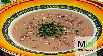 Суп-пюре из фасоли с орехами Суп-пюре из фасоли с орехами