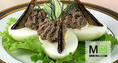 Яйца с рыбными консервами Яйца с рыбными консервами