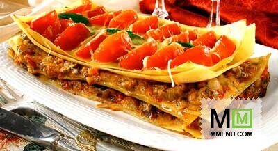 Лазанья с помидорами Лазанья с помидорами