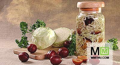 Маринованная капуста с тмином и сливой Маринованная капуста с тмином и сливой