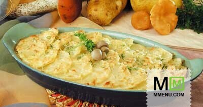 Картофельная запеканка с грибами Картофельная запеканка с грибами