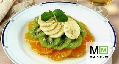 Салат из киви и мандаринов Салат из киви и мандаринов