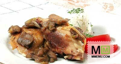 Цыпленок с грибами Цыпленок с грибами