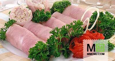 Ветчинные рулетики с хреном Ветчинные рулетики с хреном