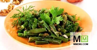 Стручковая фасоль с орехами Стручковая фасоль с орехами