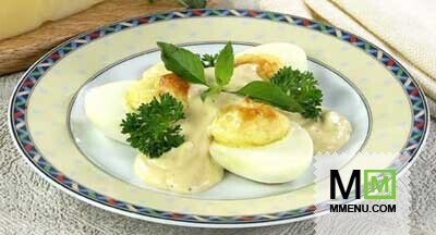 Яйца, фаршированные сыром, запеченные Яйца, фаршированные сыром, запеченные