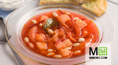 Борщ с фасолью и картофелем Борщ с фасолью и картофелем