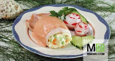 Кальмар фаршированный Кальмар фаршированный