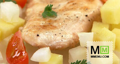 Филе куриное с фруктовой сальсой Филе куриное с фруктовой сальсой