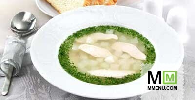Суп куриный с кольраби Суп куриный с кольраби