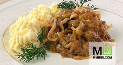 Печень куриная в яблочно-томатном соусе Печень куриная в яблочно-томатном соусе