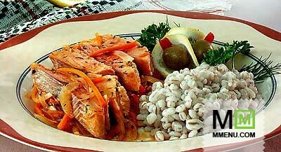 Рыба, тушенная с овощами Рыба, тушенная с овощами