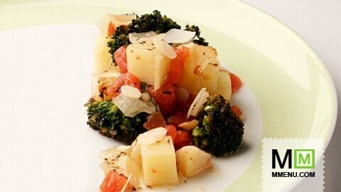 Картофель с брокколи Картофель с брокколи