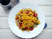 Приготовление блюда по рецепту - Рисовый салат с овощами. Шаг 3