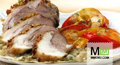 Баранина с горчично-фисташковой корочкой Баранина с горчично-фисташковой корочкой