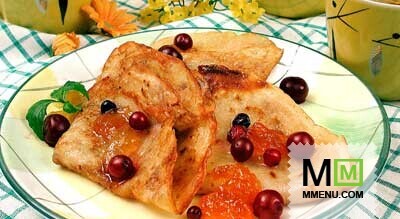 Блинчики с ягодами Блинчики с ягодами