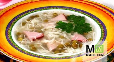 Суп макаронный с горошком Суп макаронный с горошком