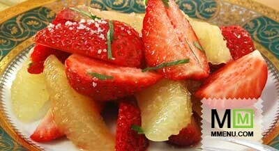 Салат из клубники с лимоном Салат из клубники с лимоном